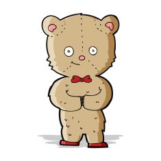 cartoon teddy bear N142