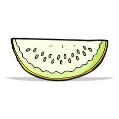 cartoon melon slice N11