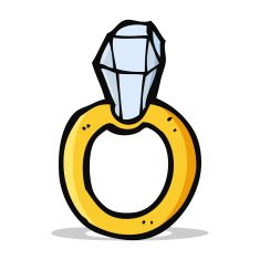 Cartoon Diamond Ring N11