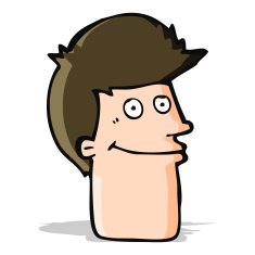cartoon smiling man N12
