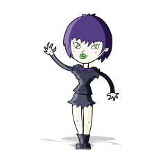 Cartoon Vampire Girl N101