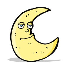 happy cartoon moon N4