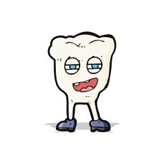 cartoon funny tooth character N2