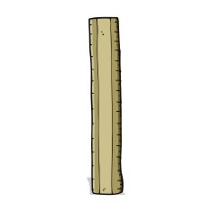 cartoon wooden ruler N6