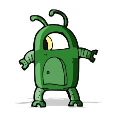 cartoon alien robot N10