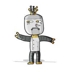 Cartoon Robot N155
