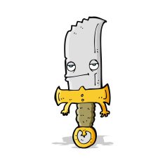 knife cartoon character N5
