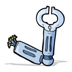 Cartoon Robot Arm N14