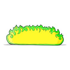 cartoon spooky fire border N4