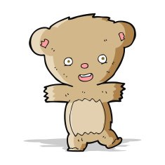 cartoon teddy bear N151
