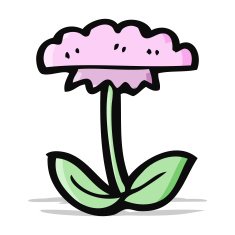 cartoon flower symbol N9