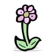 cartoon flower symbol N10