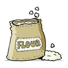 cartoon bag of flour N15