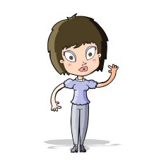 cartoon pretty girl N49