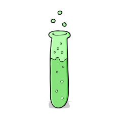 cartoon science test tube N5