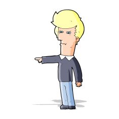 cartoon man blaming N4