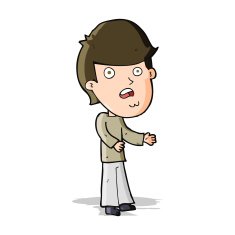 cartoon shocked man N61