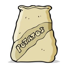 cartoon sack of potatos N2