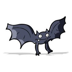 cartoon vampire bat N19