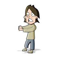 cartoon shocked man N62