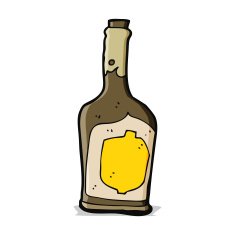 cartoon bottle of rum N5
