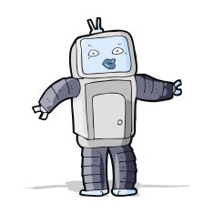 Funny Cartoon Robot N23