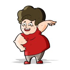 cartoon oveweight woman N5