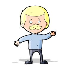 cartoon dad waving N4