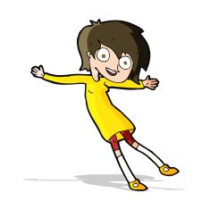cartoon crazy excited girl N5