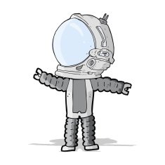 Cartoon Astronaut N65
