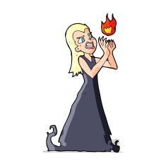 cartoon witch woman casting spell N5