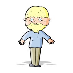cartoon happy man N181