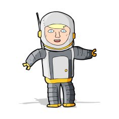 Cartoon Astronaut N66