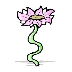 cartoon flower N228