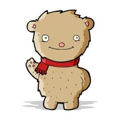cartoon teddy bear N154