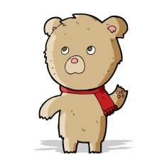 cartoon teddy bear N155
