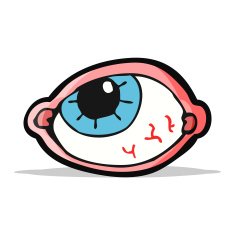 cartoon spooky eye N4