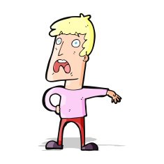 cartoon complaining man N5