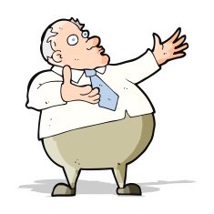 cartoon exasperated middle aged man N5