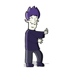cartoon excited vampire N4