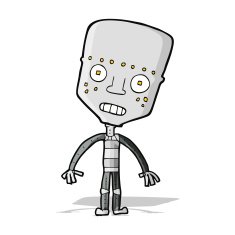 Cartoon Robot N158