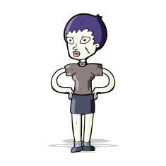 cartoon halloween girl N9