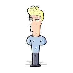 cartoon bored man N20
