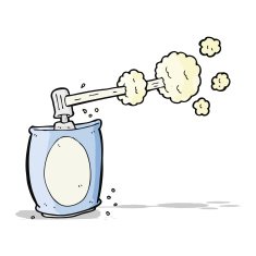 cartoon aerosol spray can N7