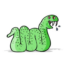 Cartoon Snake N142