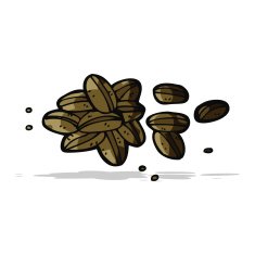 Cartoon Coffee Beans N15