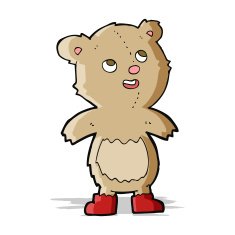 cartoon teddy bear N159