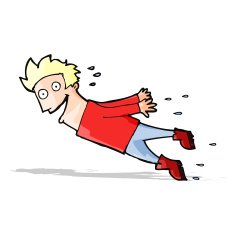 cartoon drenched man flying N3