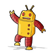 Cartoon Robot N159