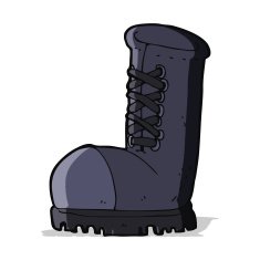 cartoon old work boot N5